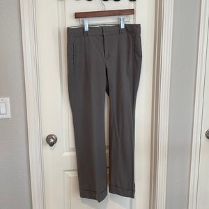Banana Republic flat front Martin fit grey trouser
